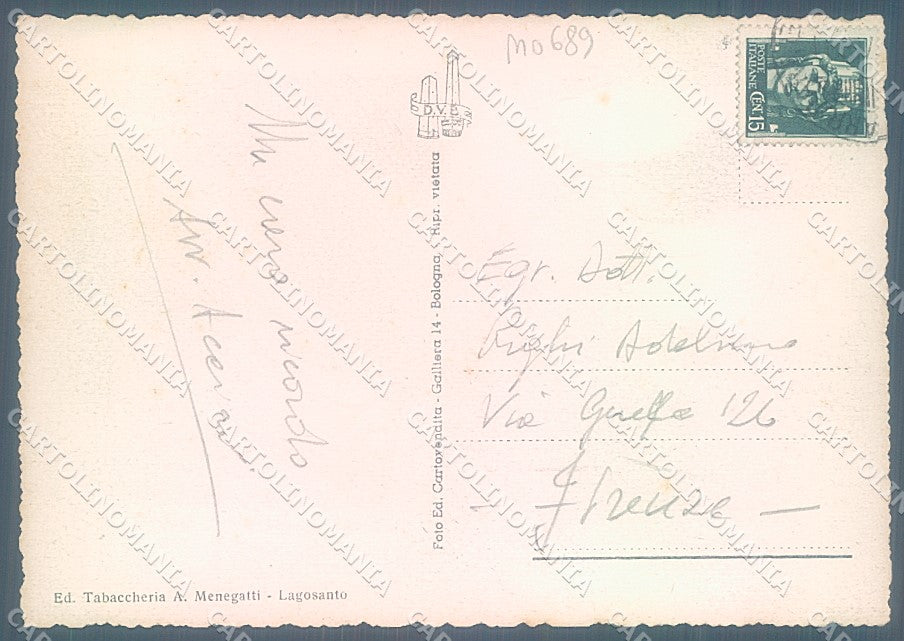 Ferrara Lagosanto Ponte sul Canale Marino FG cartolina JK5481 – retro