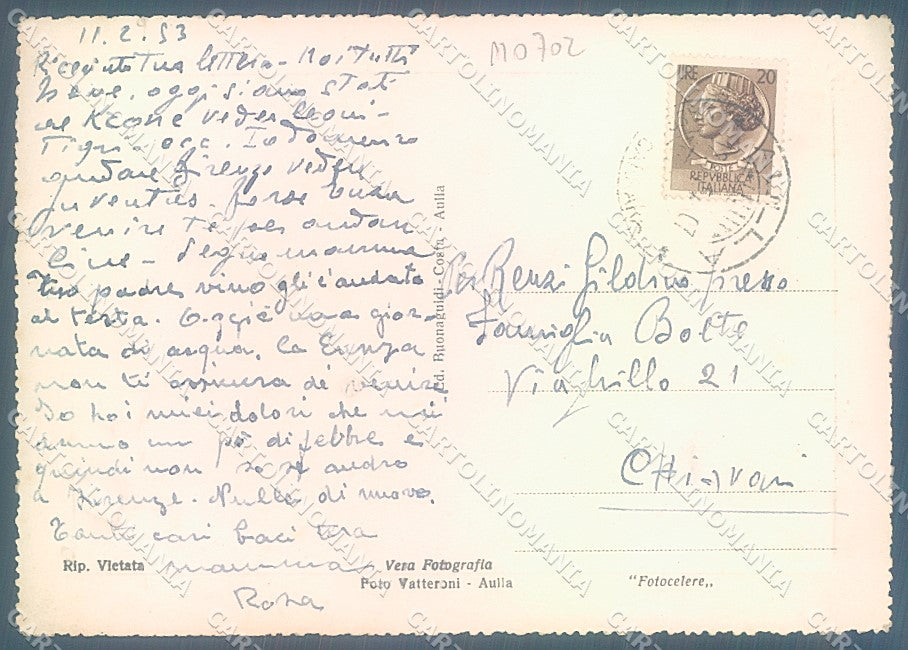Massa Aulla PIEGHINA Foto FG cartolina JK5490 – retro