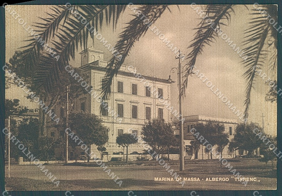 Massa Marina di Massa Albergo Tirreno FG cartolina JK5493 – fronte