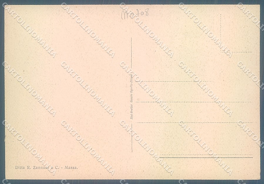 Massa Marina di Massa Albergo Tirreno FG cartolina JK5493 – retro