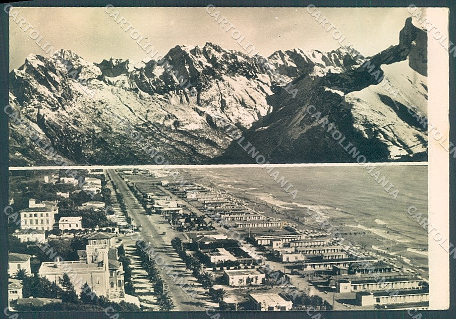 Massa Marina di Massa Alpi Apuane PIEGA Foto FG cartolina JK5499 – fronte