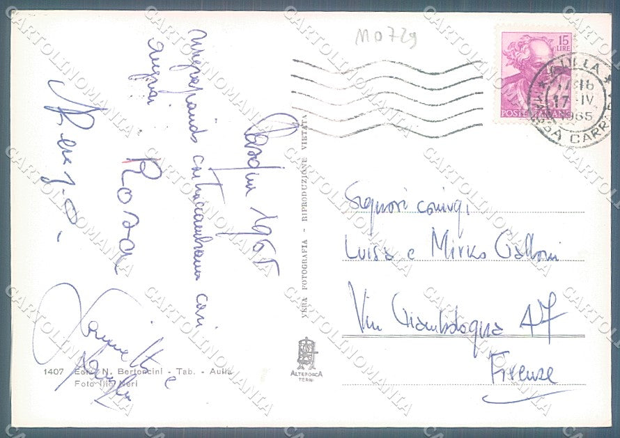 Massa Aulla Alterocca 1407 Foto FG cartolina JK5505 – retro