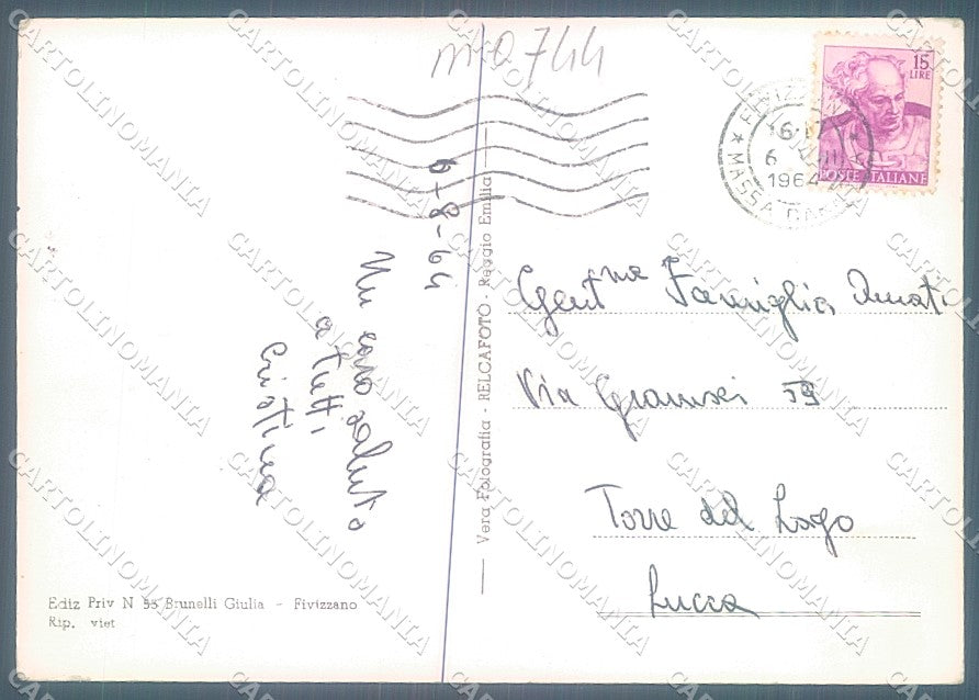 Massa Fivizzano Santuario Beata Vergine Foto FG cartolina JK5515 – retro