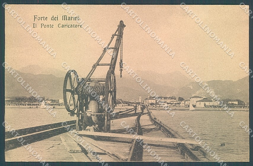 Lucca Forte dei Marmi Ponte Caricatore Modiano 76093 cartolina JK5519 – fronte