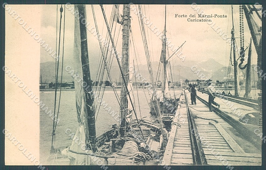 Lucca Forte dei Marmi Ponte Caricatore cartolina JK5520 – fronte