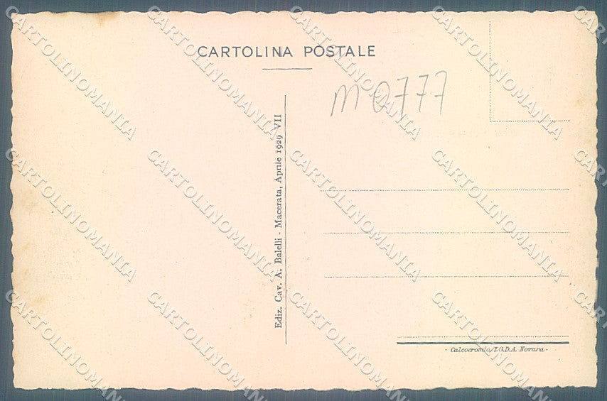 Macerata Città Convitto Nazionale Leopardi cartolina JK5522 – retro