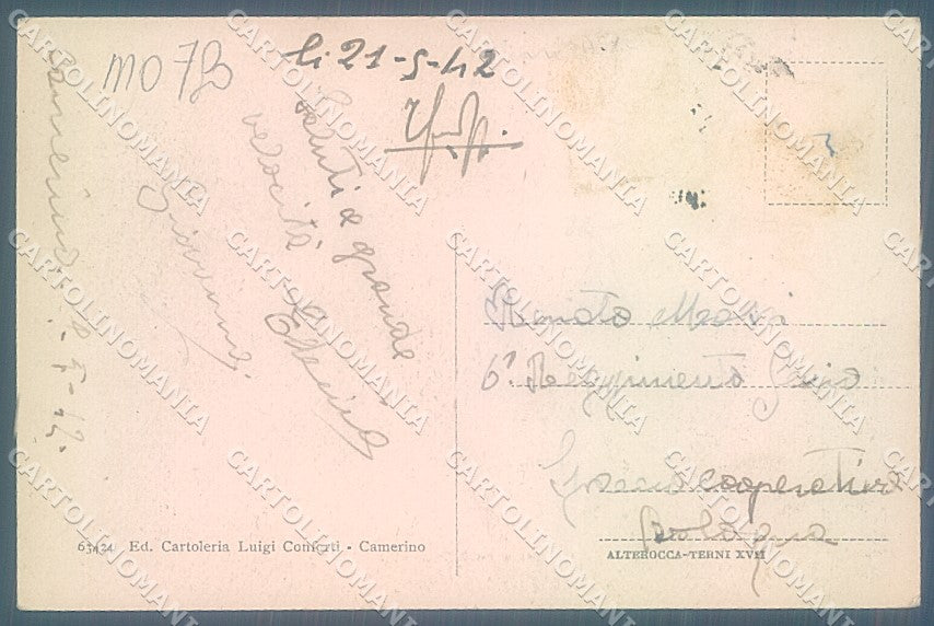 Macerata Camerino Alterocca 63424 cartolina JK5523 – retro