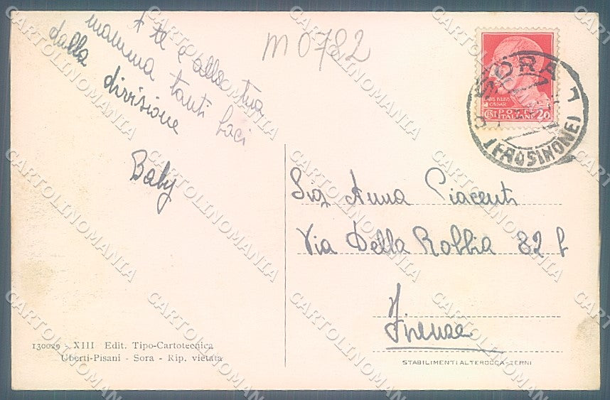 Frosinone Sora Fiume Liri Alterocca 130029 cartolina JK5525 – retro