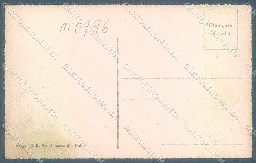 Pesaro Urbino Fano Porto cartolina JK5530 – retro