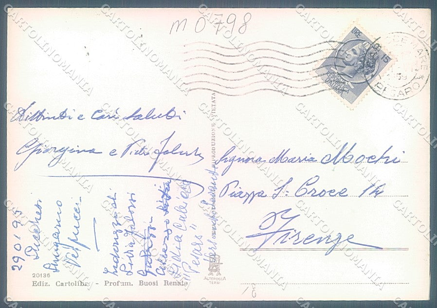Pesaro Urbino Gabicce Mare saluti da Alterocca 20136 Foto FG cartolina JK5531 – retro