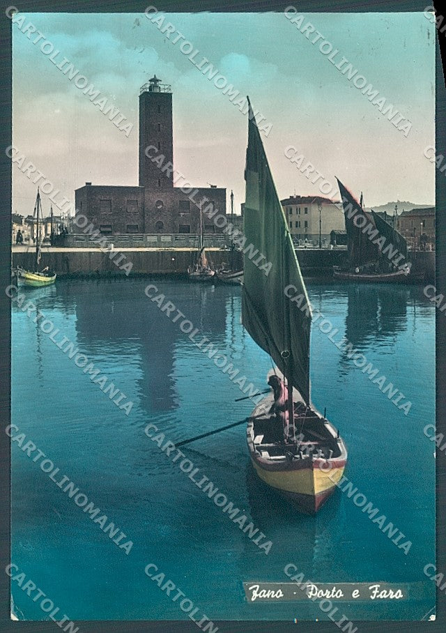 Pesaro Urbino Fano Porto Faro Alterocca 11375 Foto FG cartolina JK5544 – fronte