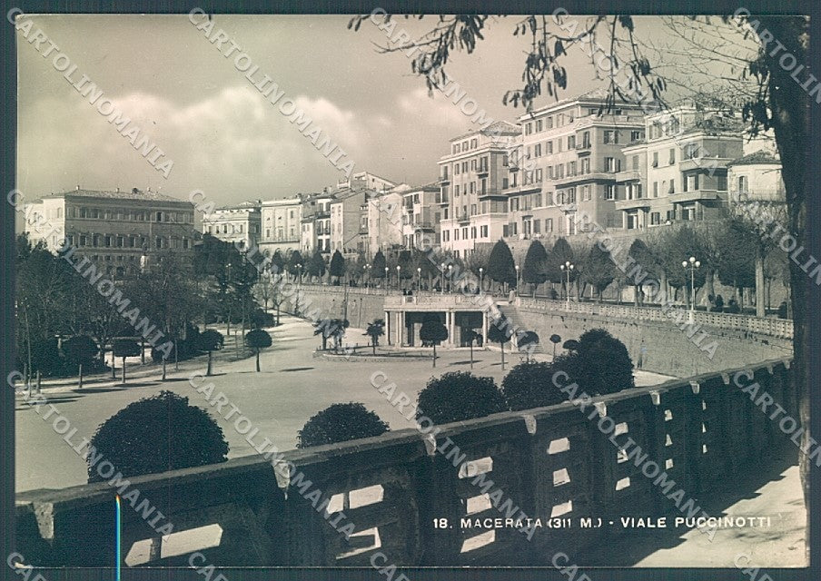 Macerata Città Viale Puccinotti Foto FG cartolina JK5548 – fronte