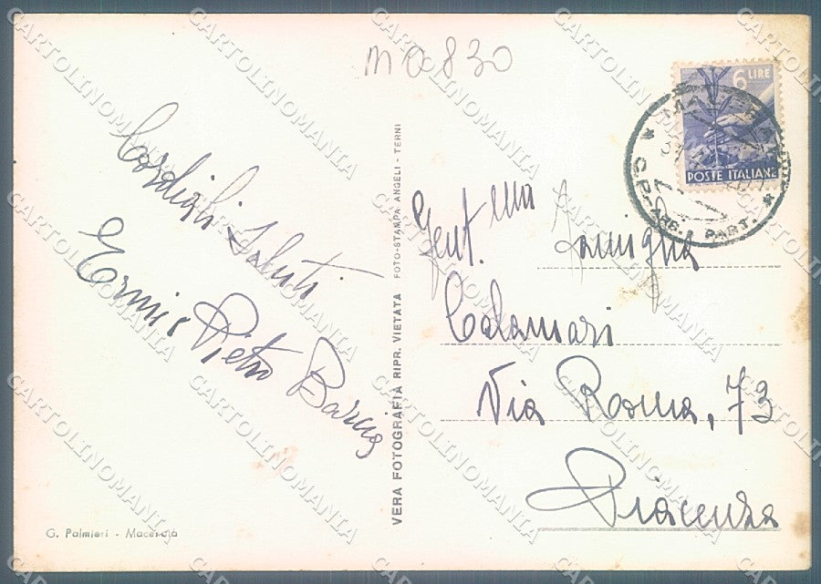 Macerata Città Viale Puccinotti Foto FG cartolina JK5548 – retro