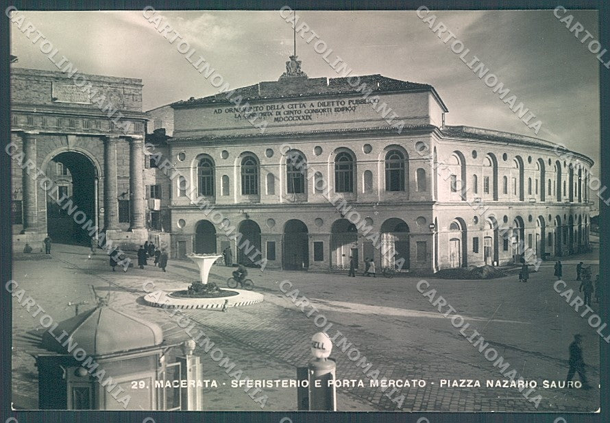 Macerata Città Piazza Nazario Sauro Foto FG cartolina JK5549 – fronte