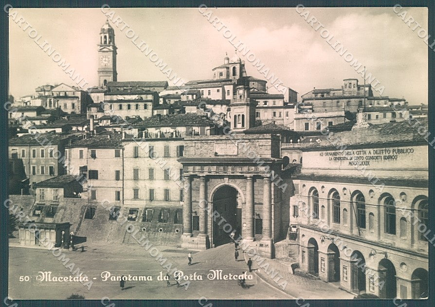 Macerata Città Porta Mercato Foto FG cartolina JK5550 – fronte