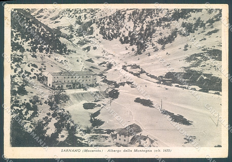 Macerata Sarnano Albergo della Montagna FG cartolina JK5553 – fronte