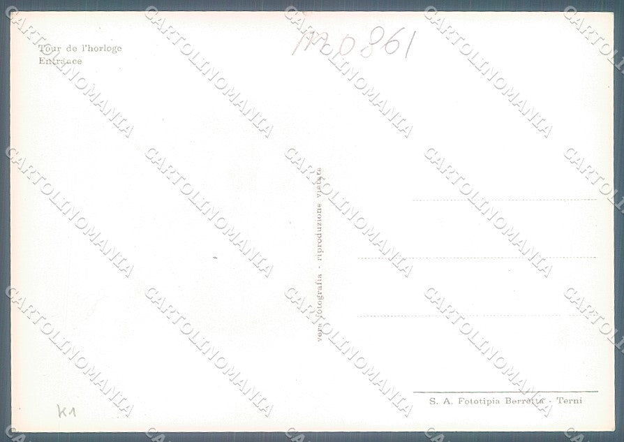 Pesaro Gradara Torre dell'Orologio Foto FG cartolina JK5562 – retro