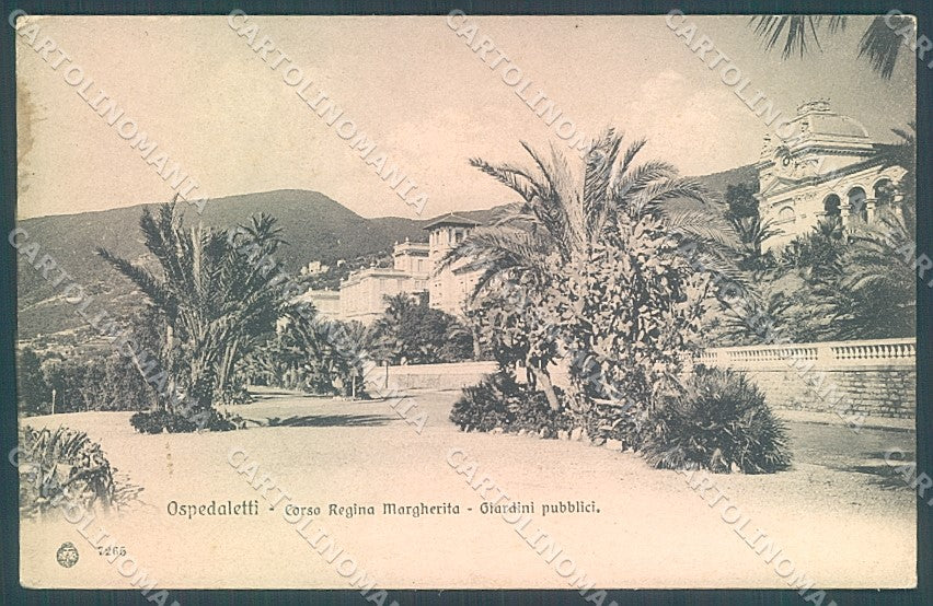 Imperia Ospedaletti Corso Regina Margherita Brunner 7265 cartolina JK5572 – fronte