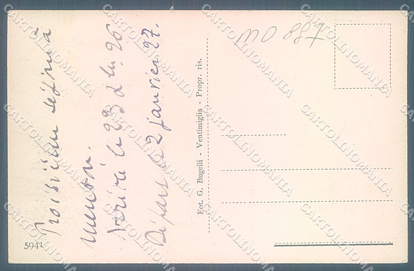 Imperia Mortola Villa Hanbury cartolina JK5577 – retro
