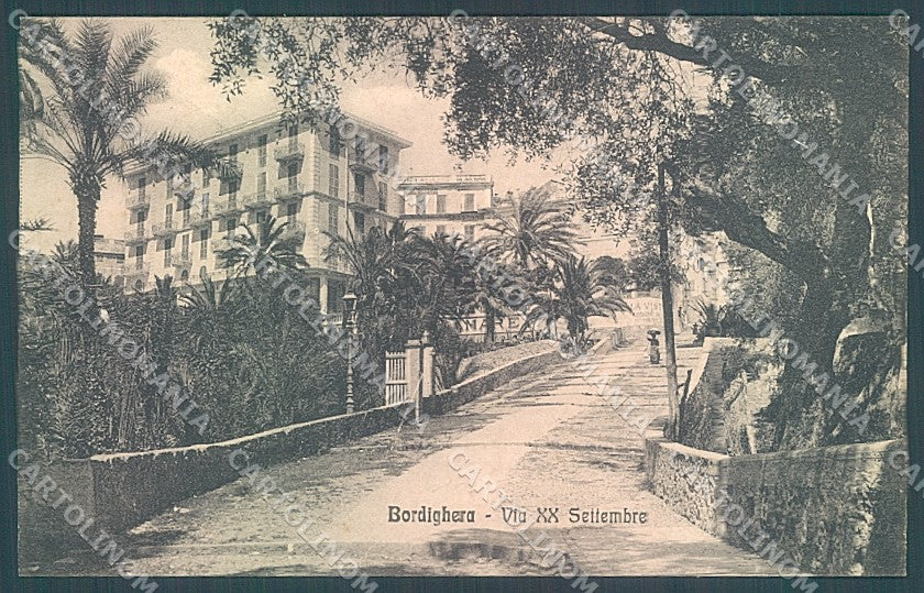 Imperia Bordighera Via XX Settembre Alterocca 33982 cartolina JK5580 – fronte