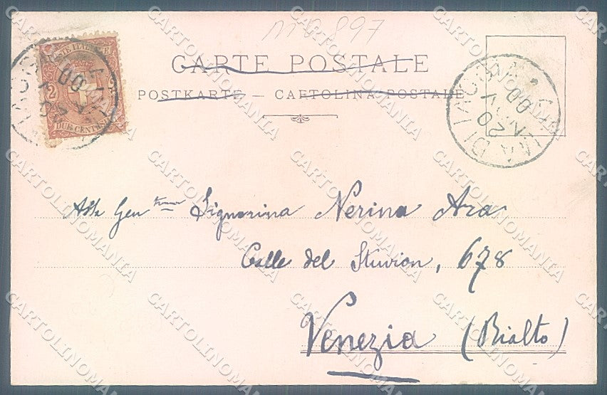 Imperia Bussana Santuario del Cuor di Gesù ricordo cartolina JK5582 – retro