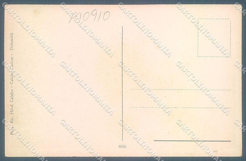 Belluno Calalzo di Cadore Chiesa San Giovanni cartolina JK5586 – retro