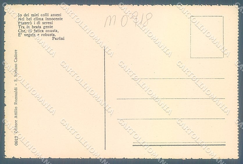Belluno Col di Lana cartolina JK5589 – retro