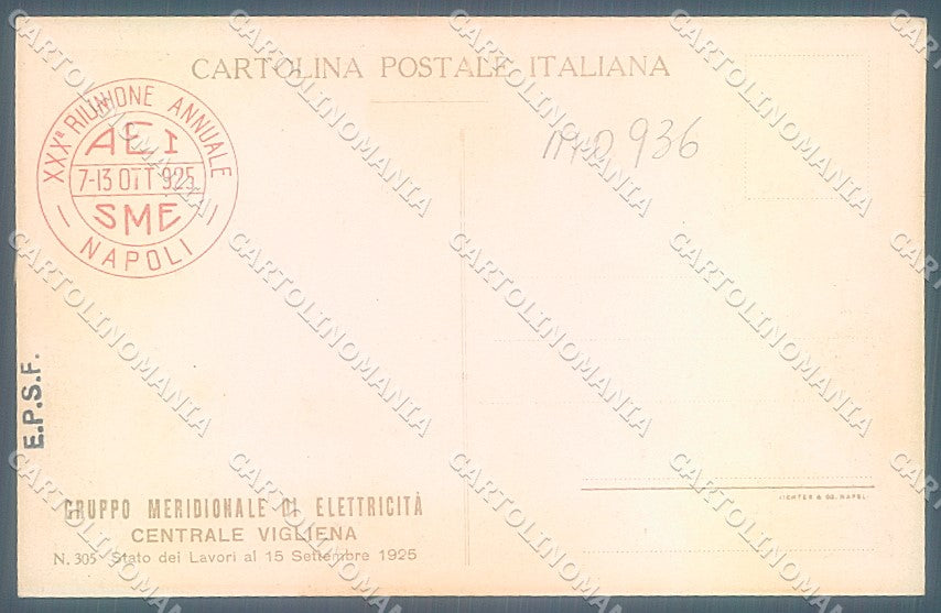 Napoli Città Centrale Vigliena cartolina JK5592 – retro
