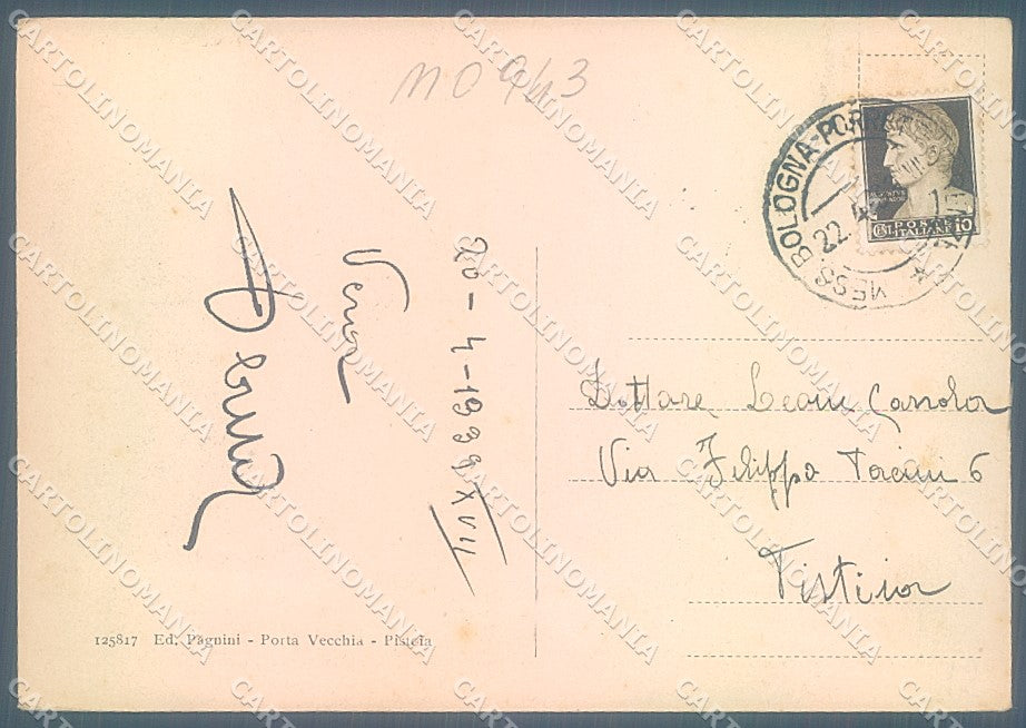 Pistoia La Cugna FG cartolina JK5597 – retro