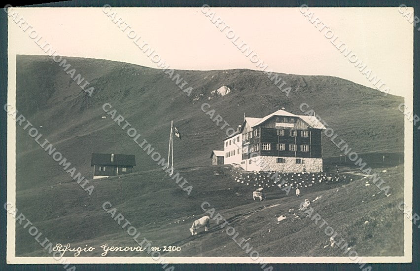 Bolzano Rifugio Genova Passo Poma Foto cartolina JK5608 – fronte