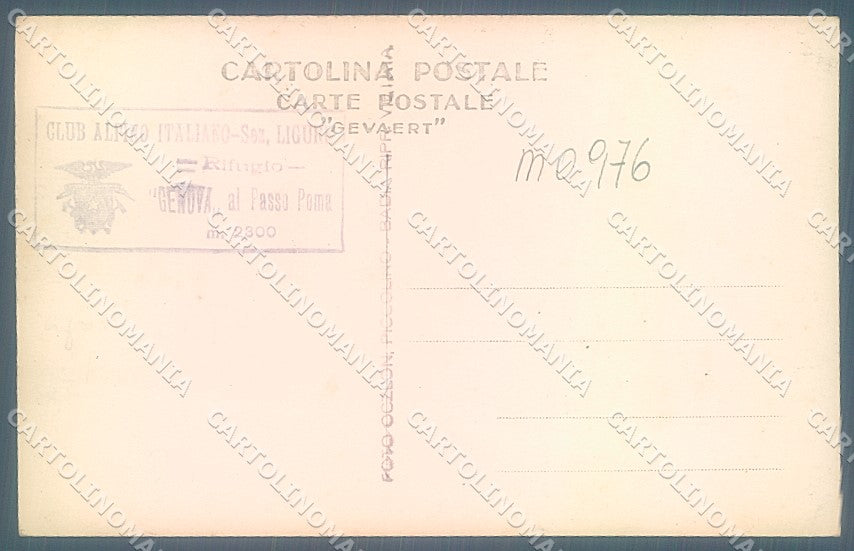 Bolzano Rifugio Genova Passo Poma Foto cartolina JK5608 – retro
