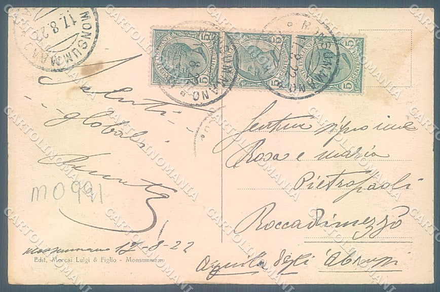 Pistoia Monsummano Grotta Giusti cartolina JK5612 – retro