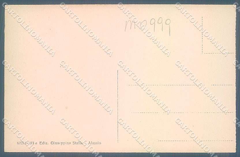 Savona Alassio Grand Hotel Spiaggia cartolina JK5614 – retro