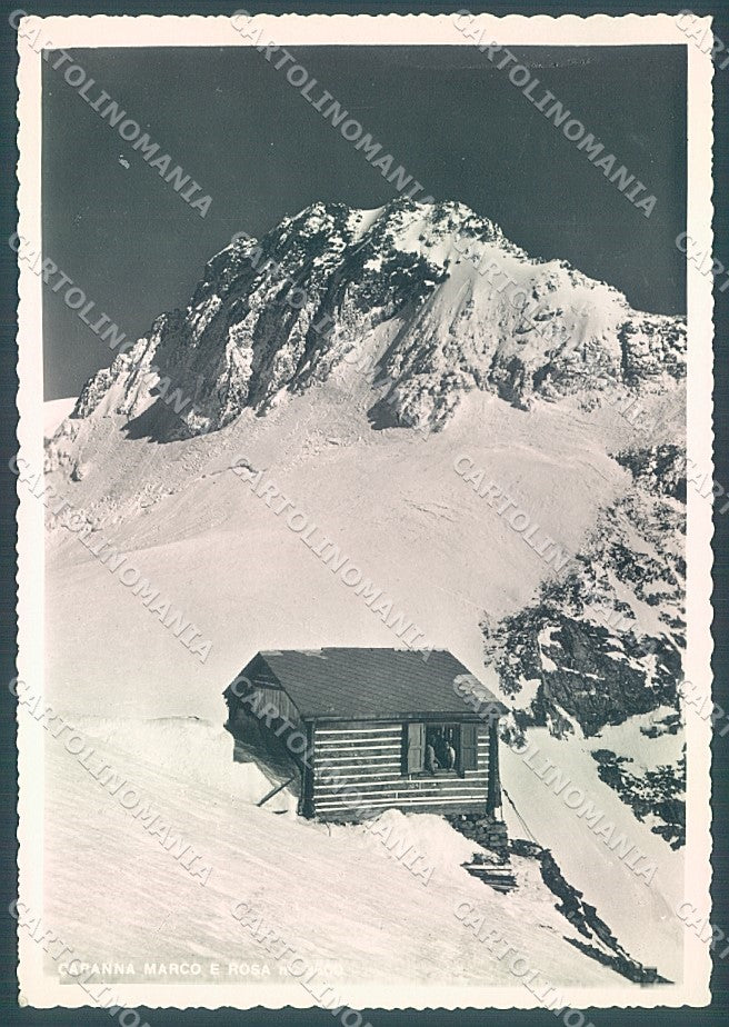 Sondrio Capanna De Marchi PIEGA Foto FG cartolina JK5619 – fronte