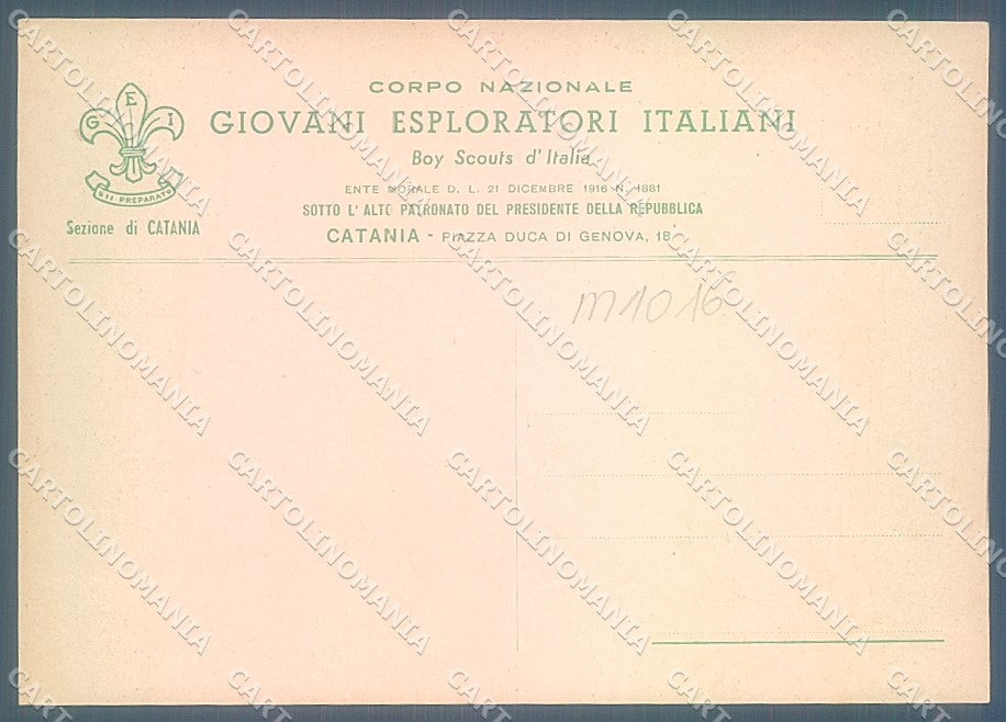 Catania Boy Scout GEI FG cartolina JK5623 – retro