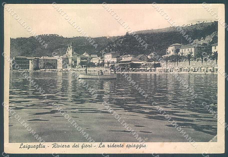 Savona Laigueglia Spiaggia PIEGHINE FG cartolina JK5624 – fronte