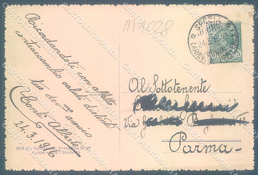 La Spezia Portovenere Chiesa San Pietro PIEGA ANGOLO cartolina JK5627 – retro