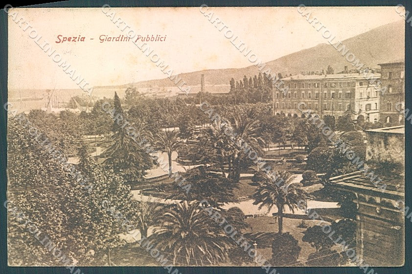 La Spezia Città Giardini Pubblici cartolina JK5639 – fronte