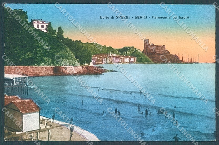 La Spezia Lerici Spiaggia cartolina JK5640 – fronte