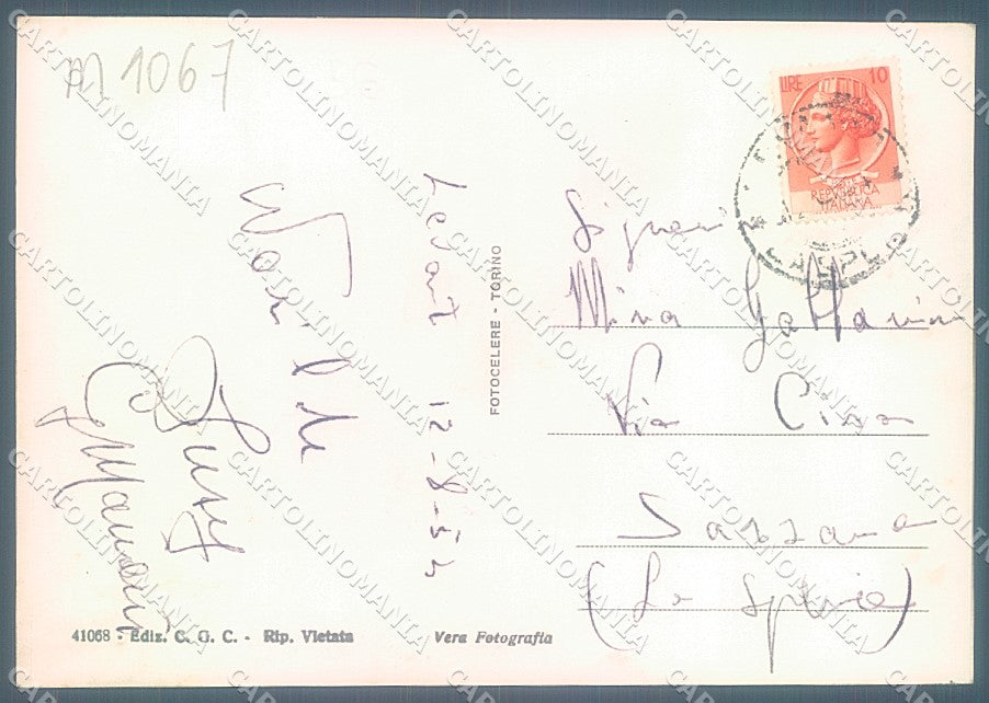 La Spezia Levanto Giardino Villa Agnelli Foto FG cartolina JK5649 – retro