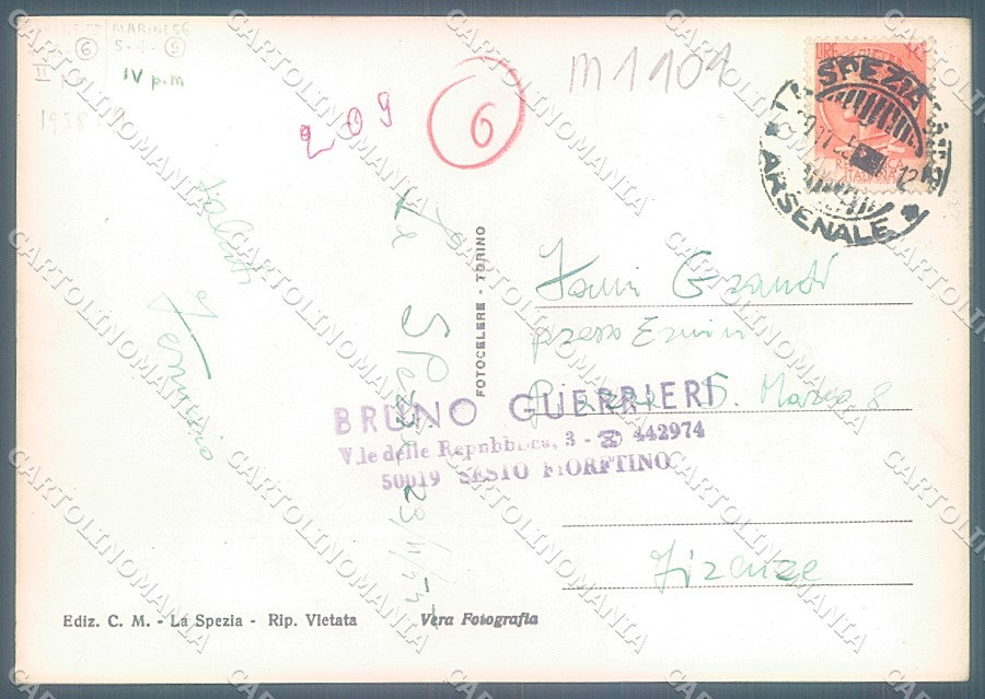 La Spezia San Terenzo Foto FG cartolina JK5666 – retro