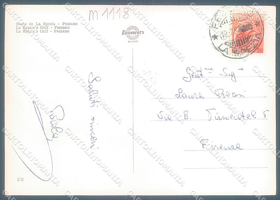 La Spezia Fezzano Golfo Foto FG cartolina JK5671 – retro