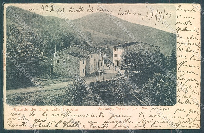 Pistoia Porretta Appennino Toscano ricordo di PIEGHINA cartolina JK5679 – fronte