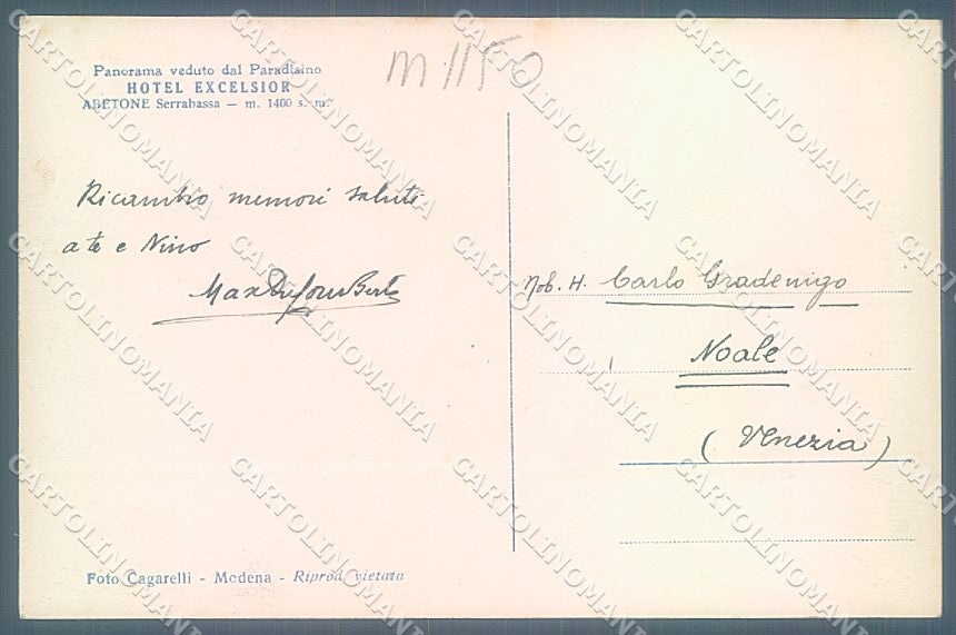 Pistoia Abetone Serrabassa Foto cartolina JK5690 – retro