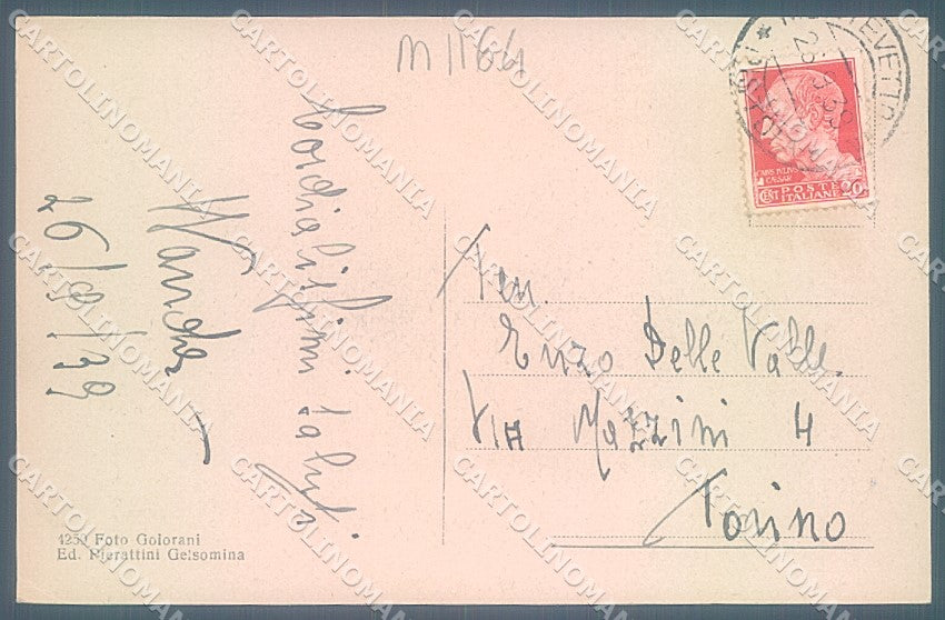 Pistoia Montevettolini cartolina JK5696 – retro