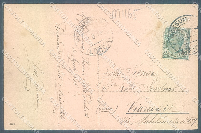Pistoia Monsummano saluti da cartolina JK5697 – retro