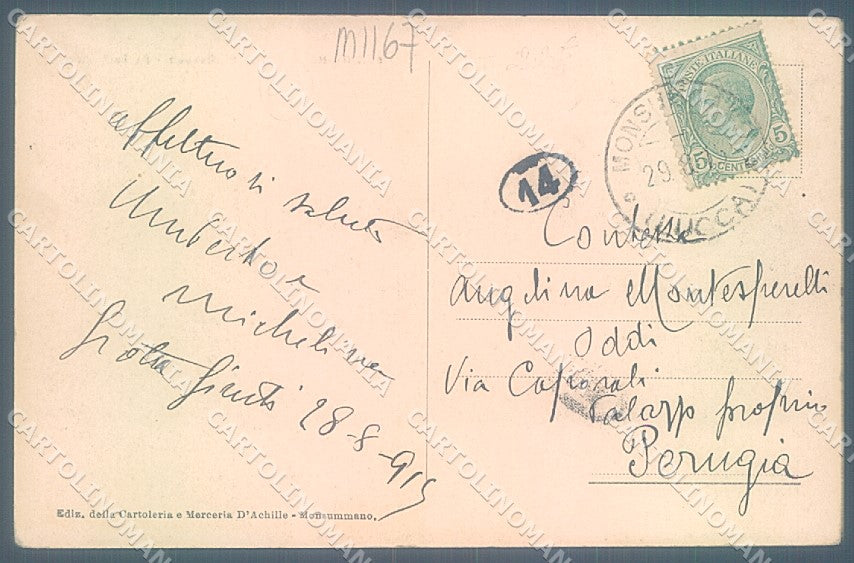 Pistoia Monsummano Ruderi Medioevali cartolina JK5698 – retro
