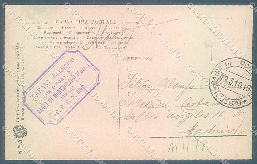 Pistoia Montecatini Terme NPG 11 Foto cartolina JK5701 – retro