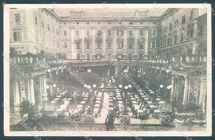 Pistoia Montecatini Terme Caffè Gambrinus Foto cartolina JK5704 – fronte