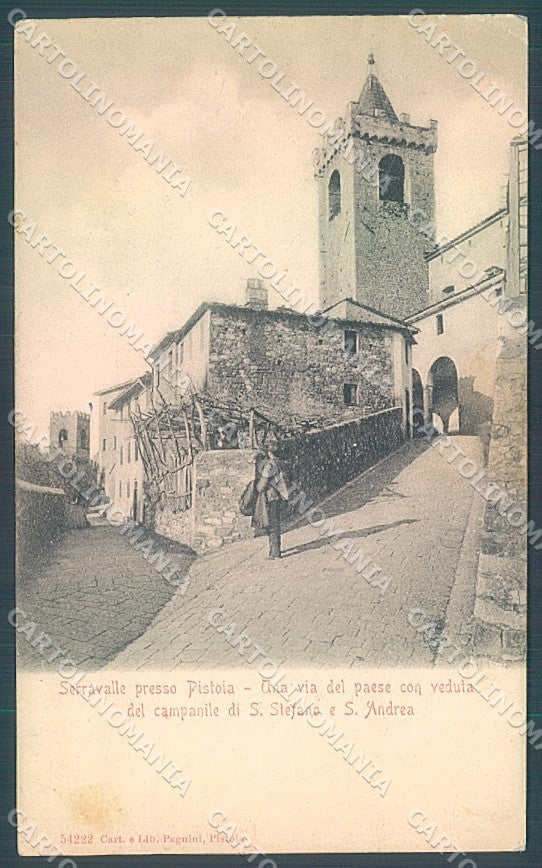 Pistoia Serravalle Chiesa Campanile S. Stefano S. Andrea cartolina JK5719 – fronte